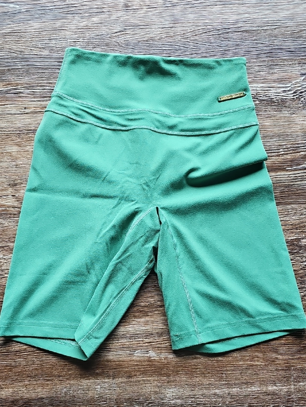 Gymshark x Whitney Simmons Palm Green High-Waist Bike Shorts